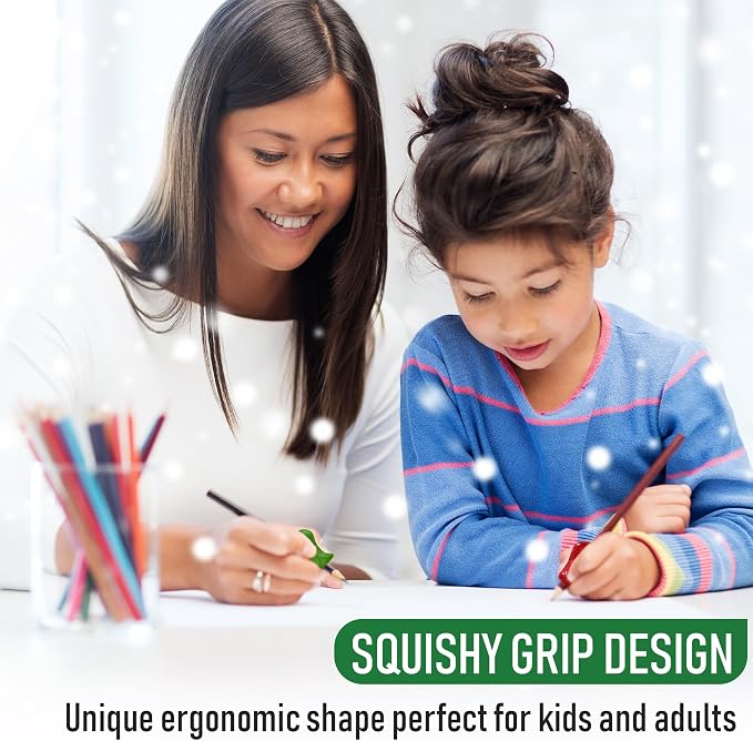 The Pencil Grip Glitter Pencil Grippers 6 Pcs, Pencil Grips - Image 6