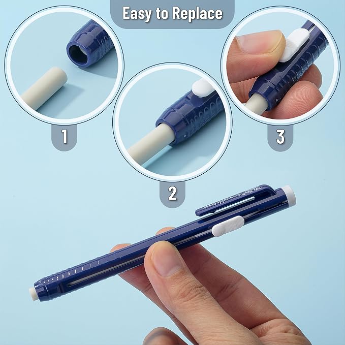 Mr. Pen- Retractable Mechanical Eraser Pens, 4 Pack, Vibrant Colors | - Image 5
