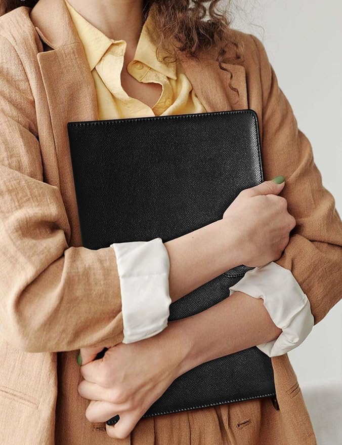 Mymazn Padfolio, Portfolio Folder, Legal Pad Holder, Resume Folder | Faux - Image 6