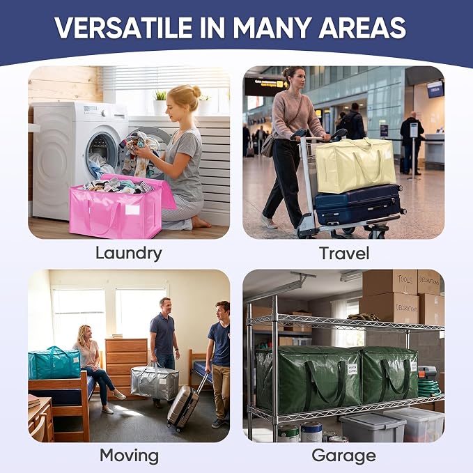TICONN 2 Pack Extra Large Moving Bags Heavy Duty - Image 9