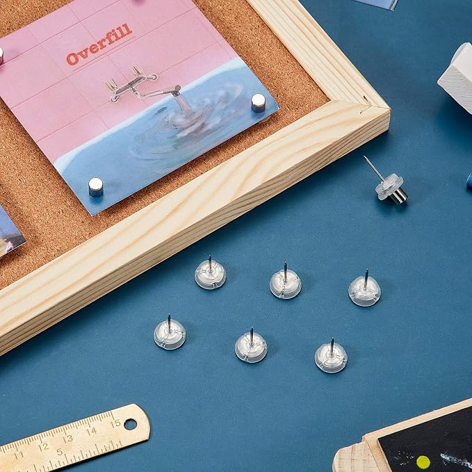 Outus 10 Sets Magnetic Push Pin Magnet Thumb Tack Poster Hanger Thumb Tacks - Image 7
