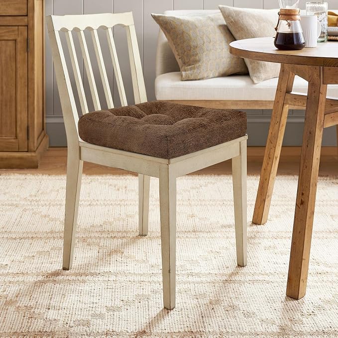 downluxe Chair Cushions for Dining Chairs 2 Pack, Tufted Indoor Chair Pads - Image 7