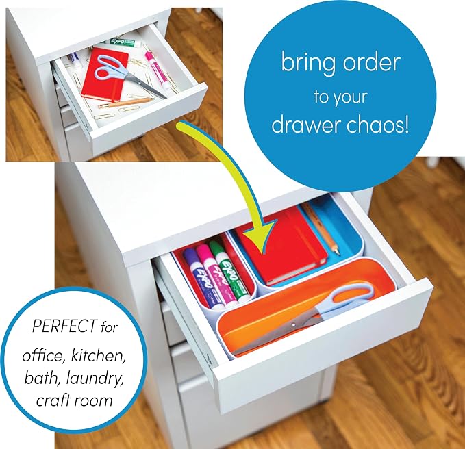 Three by Three Seattle 10 Piece Metal Organizer Tray Set - Image 6