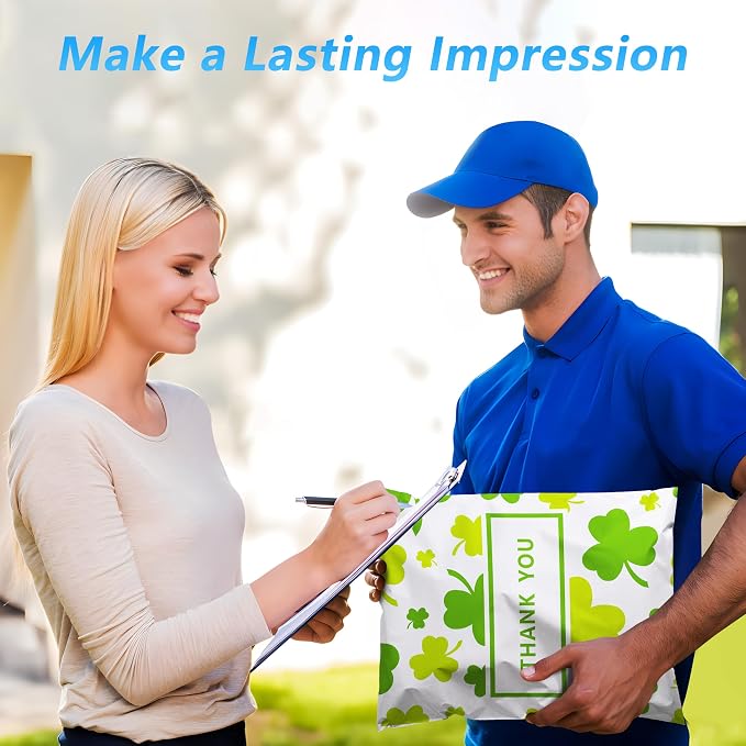St Patrick's Day Poly Mailer 10x13 Inch 25 Pcs, Waterproof and Tear-Resistant - Image 6
