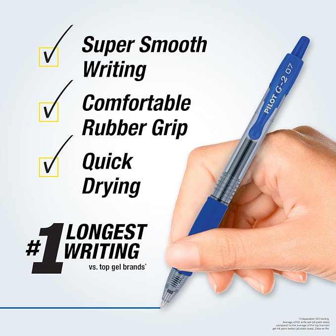 Pilot G2 Premium Gel Roller Pens, Fine Point 0.7 mm, Journaling, and Office - Image 2