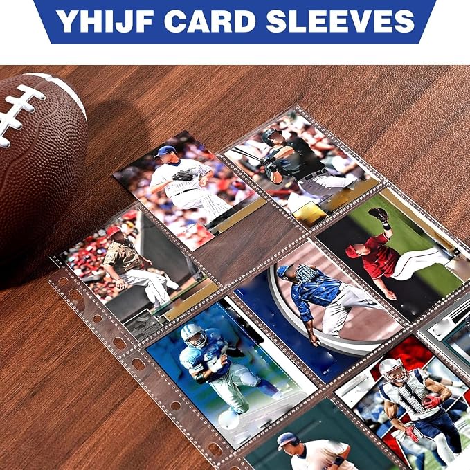 50 Pack 9 Pocket Card Sleeves Binder Sheets, Holds 900 Cards, Trading Card - Image 5