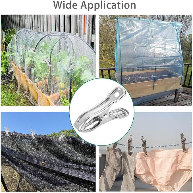 40 PCS Garden Clips, Have a Strong Grip to Hold Down the Shade Cloth or Plant - Image 2