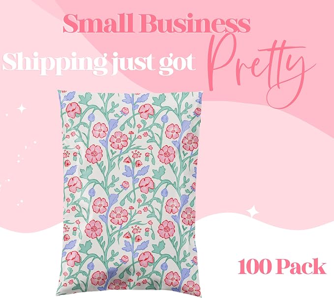 10x13 Designer Poly Mailer 100 Pack Heavy Duty Waterproof Self Seal Shipping - Image 3