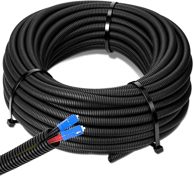 Sasylvia 1/4" x 25 ft Split Wire Loom Tubing Automotive Wire Loom Assortment by Sasylvia