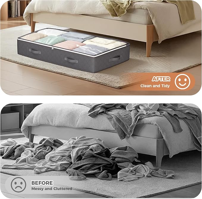 Budding Joy 90L Under Bed Storage Containers, Closet Organizers and Storage Bins - Image 7