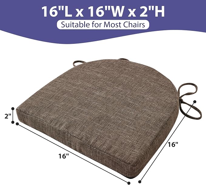 IPYNBAP Chair Cushions for Dining Chairs, Kitchen Chair Cushions, Non Slip - Image 2