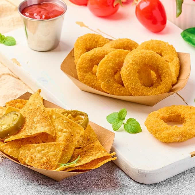 ZORRITA Mini Paper Food Trays, 1/4 Lb, 100 Pack, Disposable | Small, Serving - Image 5