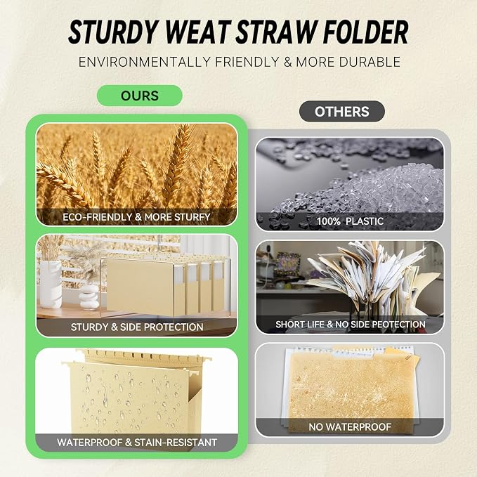 XINGIA Legal Size Hanging File Folders, 12 Pack 2" Expansion Legal Size File - Image 6