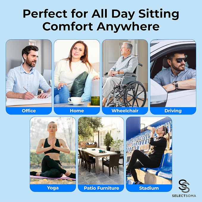 SelectSoma Travel Gel Seat Cushion - Image 8