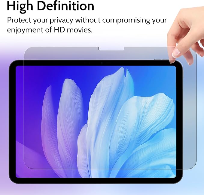 Peslv Privacy Screen Protector for iPad Air 13 Inch, Anti Glare Blue Light Spy - Image 5