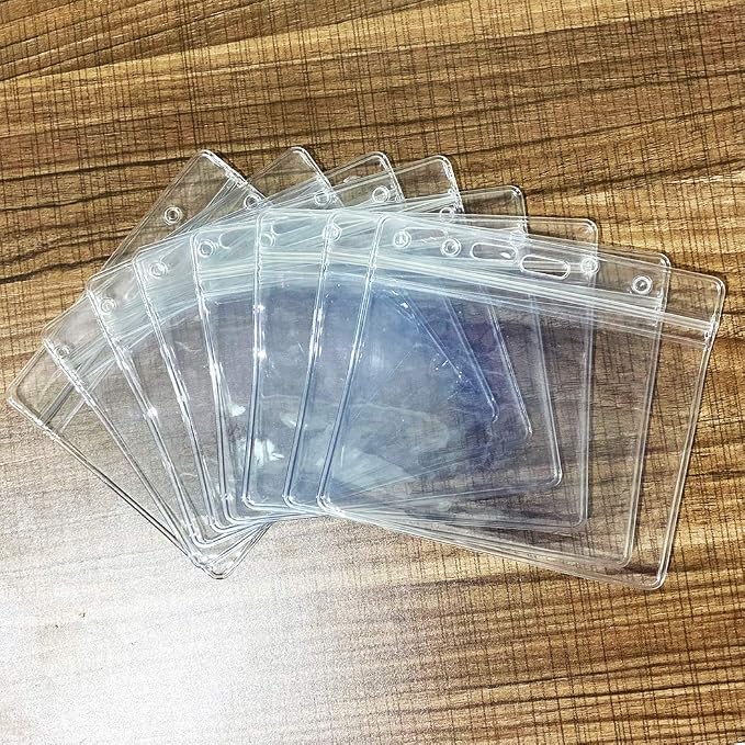 Extra Thick Horizontal ID Card Name Tag Badge Holder - Image 3