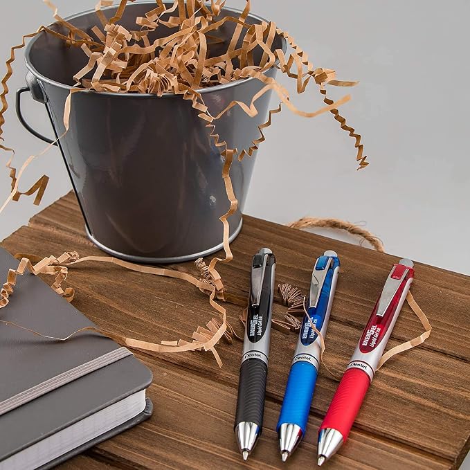 Pentel Energel 0.7 mm RTX Retractable Black Ink Pens - Image 7