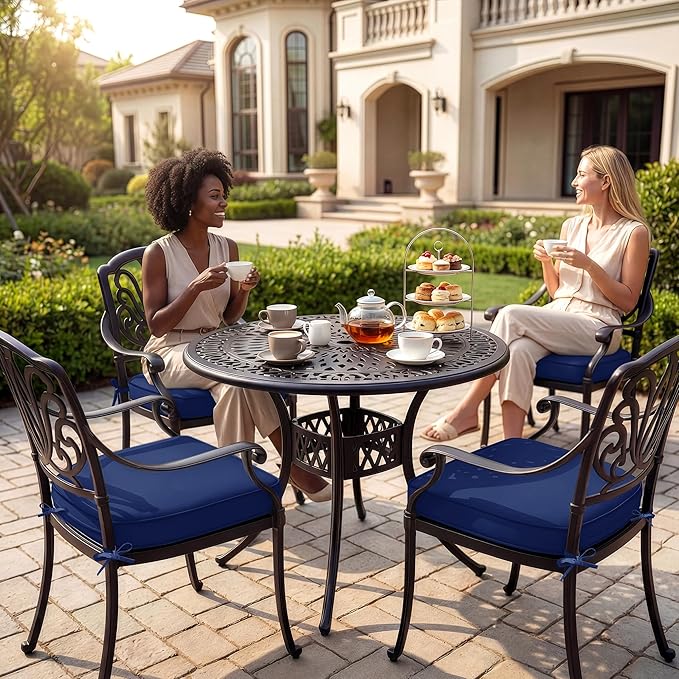 Summsun Outdoor Chair Cushions Set of 4: Waterproof Patio Furniture Cushions - Image 2