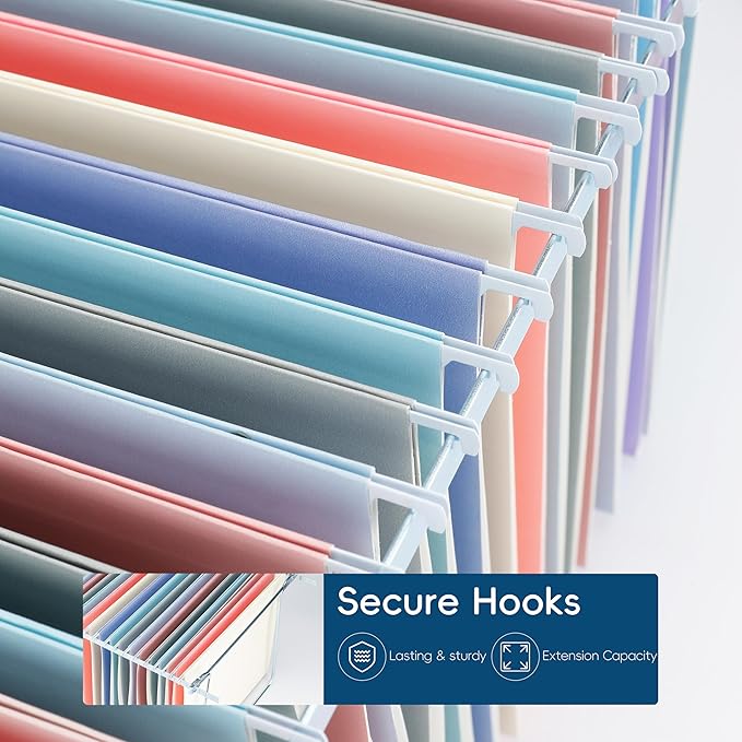 Pink Hanging File Folders, 25 Pack Letter Size File Folders - Image 5