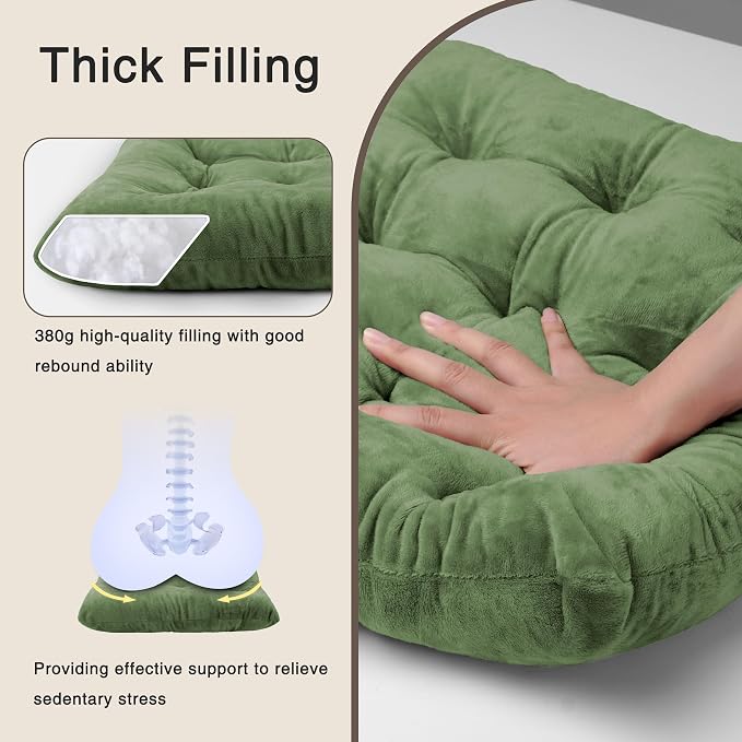 OVOV 2 Pack Chair Cushions for Dining Chairs Soft Seat Cushions for Kitchen - Image 6