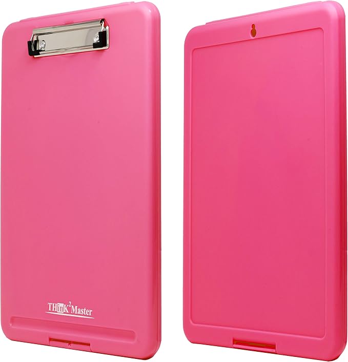 Think2Master Pink Plastic Storage Clipboard. | 25% Heavier & Sturdier| Heavy - Image 5