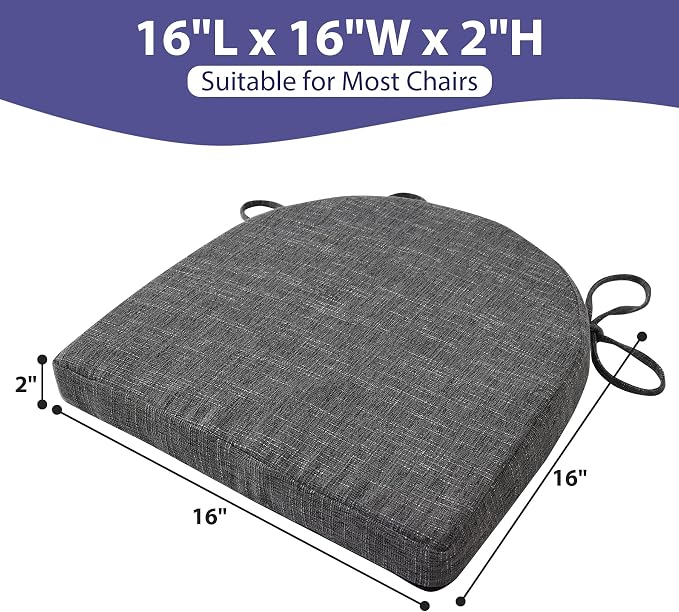 IPYNBAP Chair Cushions for Dining Chairs, Kitchen Chair Cushions, Non Slip - Image 2