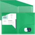 Henoyso 18 Pack Green Plastic Folders by Henoyso