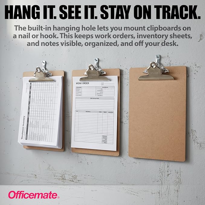 Officemate Recycled Wood Clipboard, Letter Size, 3 Pack - Image 6