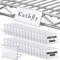 Kathfly 200 Pack Wire Shelf Label Holders Shelf Cable Tags by Kathfly