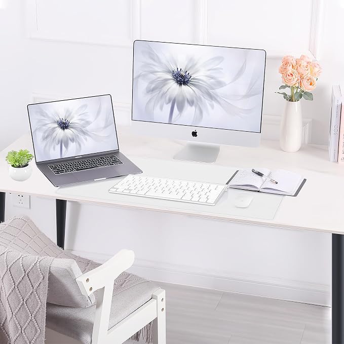 AFIING Cork Desk Mat, 31.5" x 17", Desk pad Protector | Dual-Sided Cork & PU - Image 9