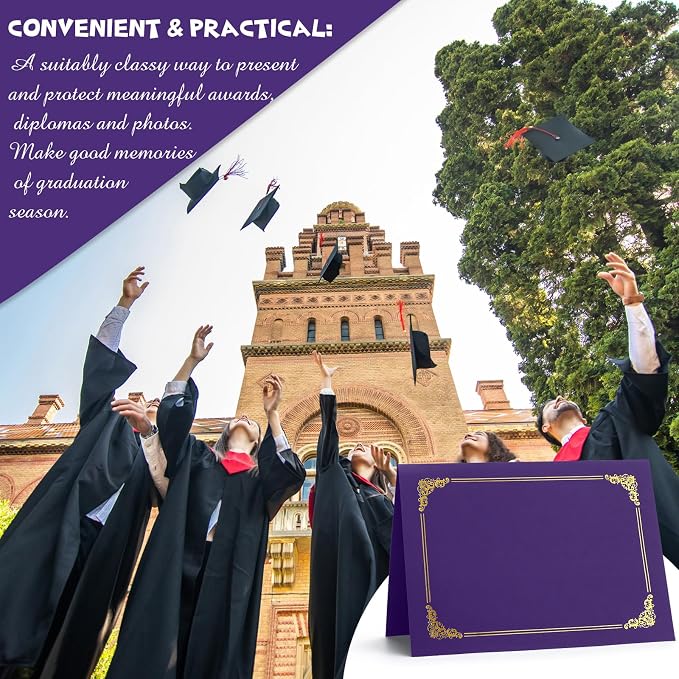Fainne 80 Pieces Certificate Holders Diploma Holders Document Holder - Image 6