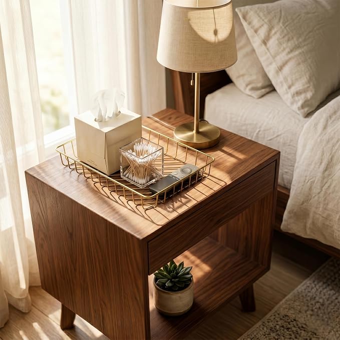 Elegant Gold Wire Desk Tray Organizer - Image 4