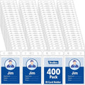 400 Pcs Vertical Badge Holders, Waterproof ID Badge Holder, Credit Cards by YesBes