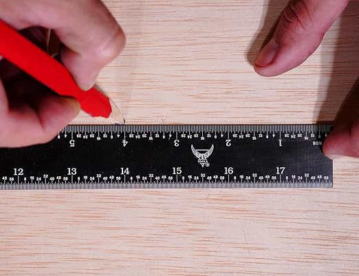 PEC Tools 18" Rigid Machinist Rule, Stainless Steel Ruler - Image 6