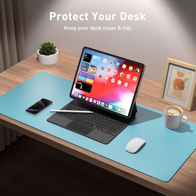 Aothia Large PU Leather Desk Pad Protector – Non-Slip Mouse Pad & Writing Mat - Image 6