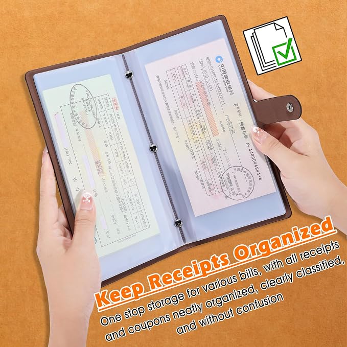 Leather Receipt Organizer, Coupon Organizer - Image 4
