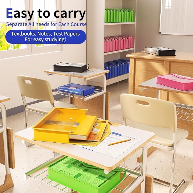 3 Pack Plastic Expanding File Folder, Transparent envelopes - Image 5