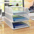 Natwind 3-Tier Stackable Paper Tray, Metal Mesh Desktop Organizer, Paper Sorter by Natwind