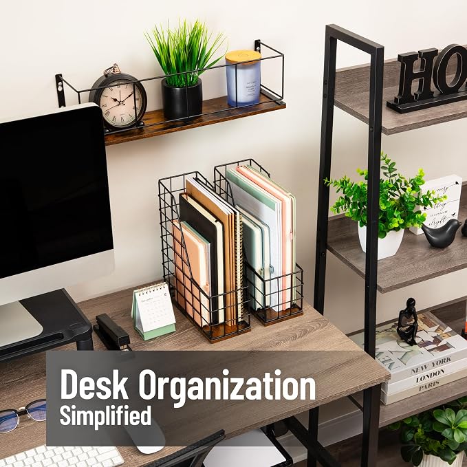 Mind Reader Desktop Shelf for Office Organization and Display, Mounting - Image 2