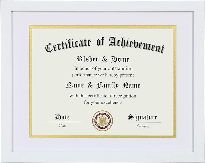 ELSKER&HOME 8.5x11 Diploma Frame White by ELSKERHOME