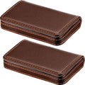 Outus 2 Pcs Business Card Holder, PU Leather Business Card Case Pocket Wallet by Outus
