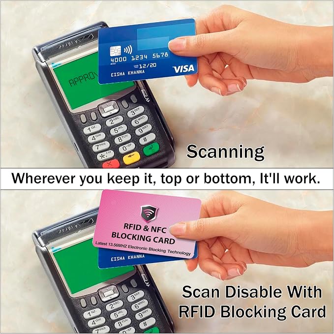 SaiTech IT 5 Pack RFID Blocking Cards Protect Your Entire Wallet, and Cards - Image 4