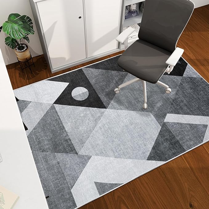 Office Chair Mat for Hardwood Floor, Machine Wash by CHAKME