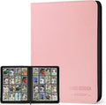 16-Pocket Business Card Binder holds 1024 Cards, Premium Diamond PU Leather by CARDBINDER
