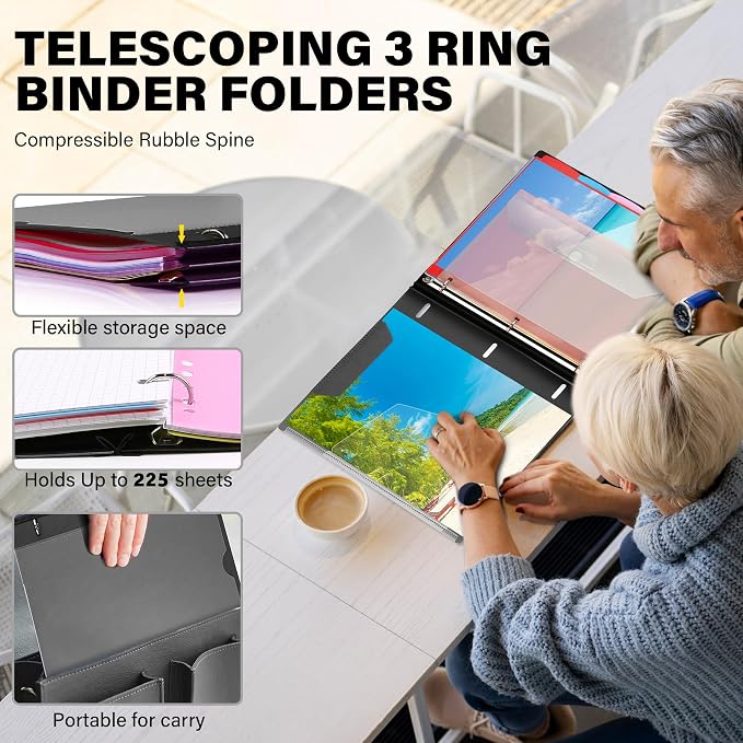 WOT I Telescoping Project Organizer, Refillable Binder - Image 2