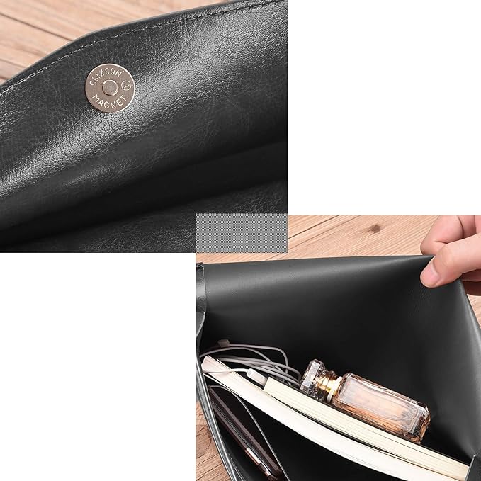 PU Leather A4 File Folder Document Holder Envelope Folder Case - Image 6
