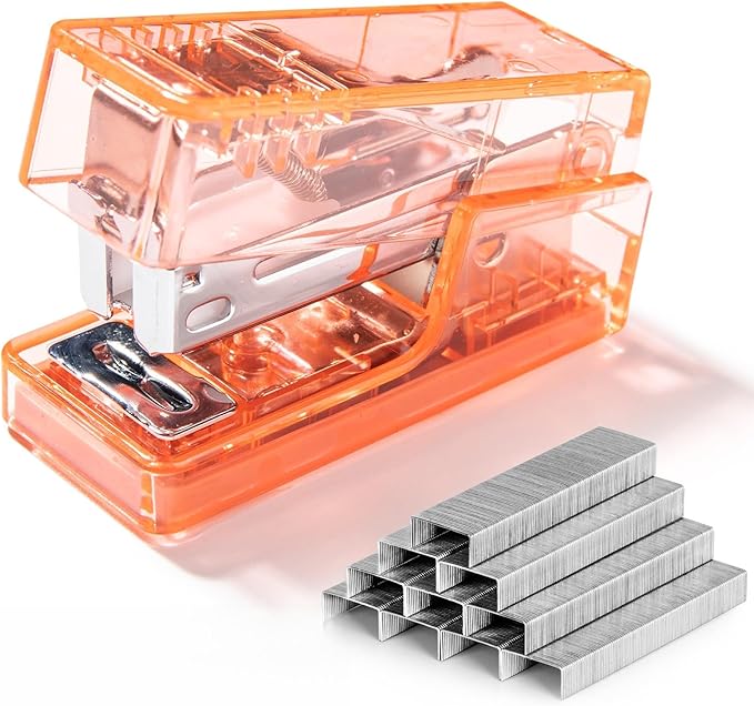 NUSIGN Mini Stapler with 830 Staples, Small Cute Desk Staplers, 25 Sheet by NUSIGN