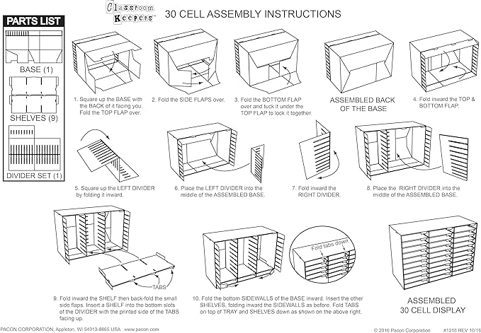 Pacon Classroom Keepers 30-Slot Mailbox - Image 4