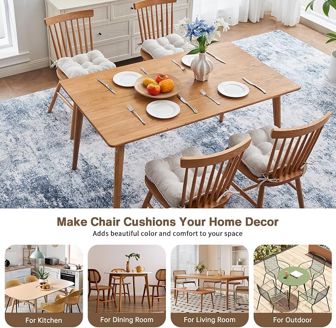 BETU Chair Cushions for Dining Chairs, 3.5" Thick Kitchen Table Chair Pads - Image 8