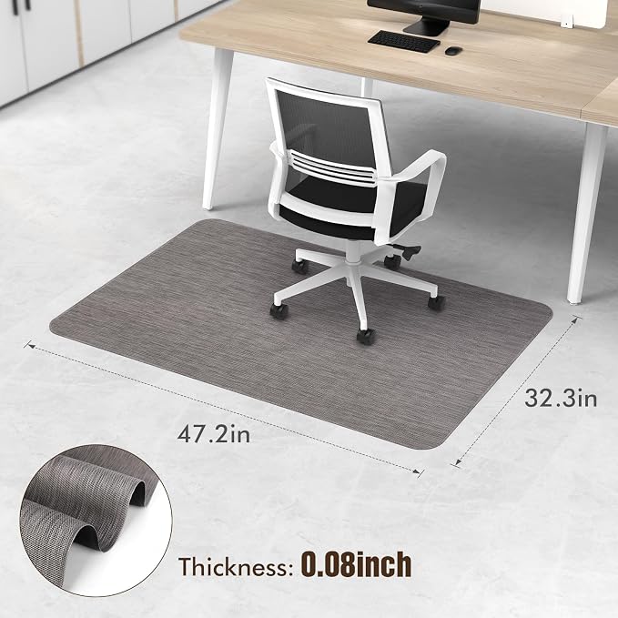Blvornl Office Chair Mat for Hardwood Floor, 32.3"x 47.2" Desk Chair Mat for - Image 2